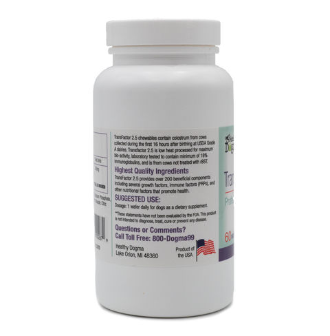 TransFactor Plus 2.5 Immune Dog Supplement